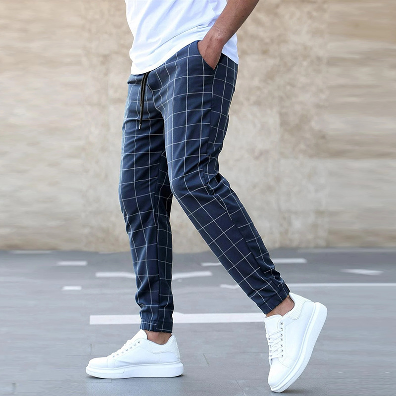 Finn – Karierte Leinenhose Herren