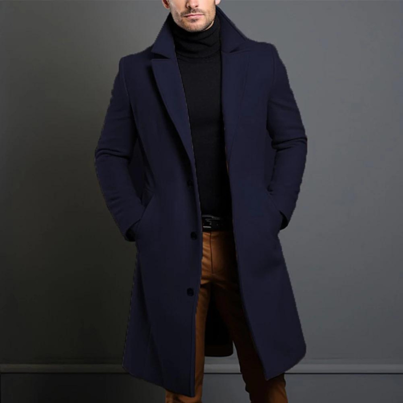 Liam – Klassischer Wollmantel Herren