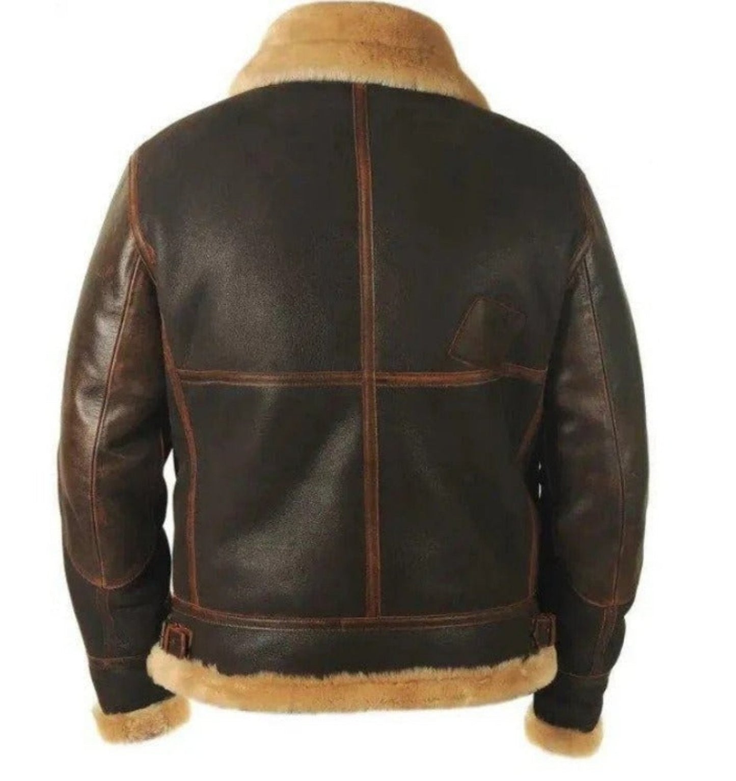 Ethan – Herren Fliegerjacke mit Fellkragen und Retro-Design