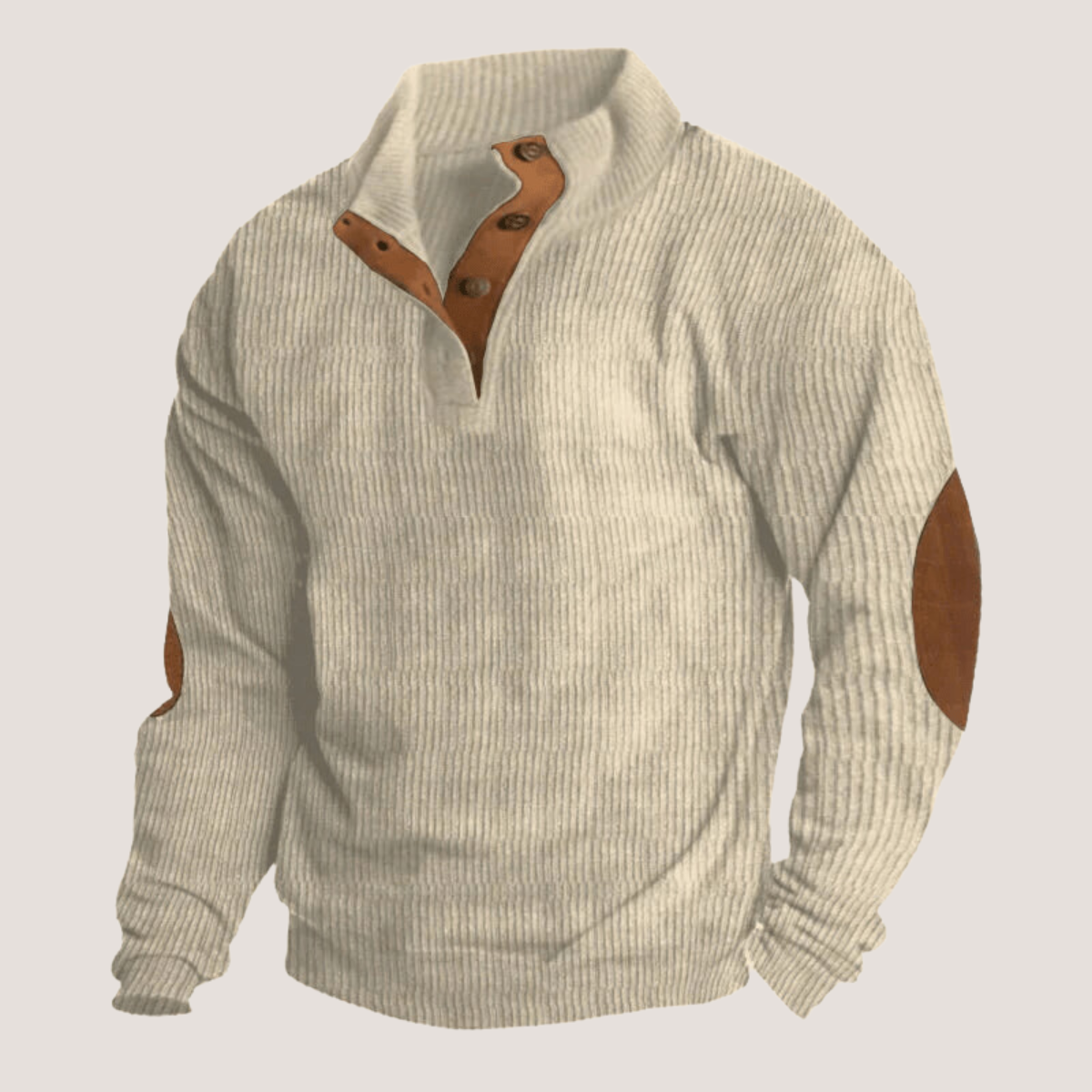 Felix – Gerippter Strickpullover Herren