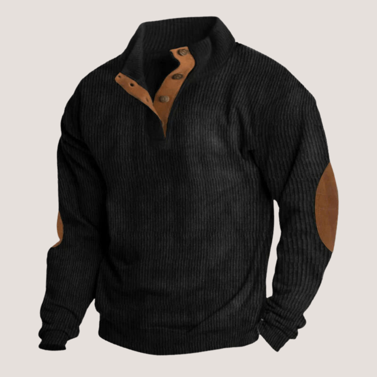 Felix – Gerippter Strickpullover Herren