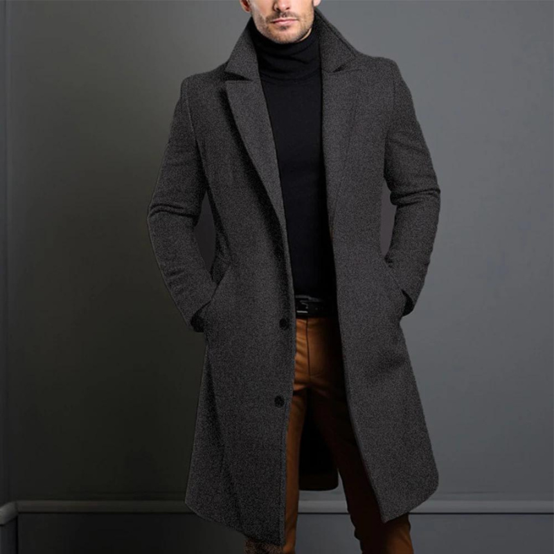 Liam – Klassischer Wollmantel Herren