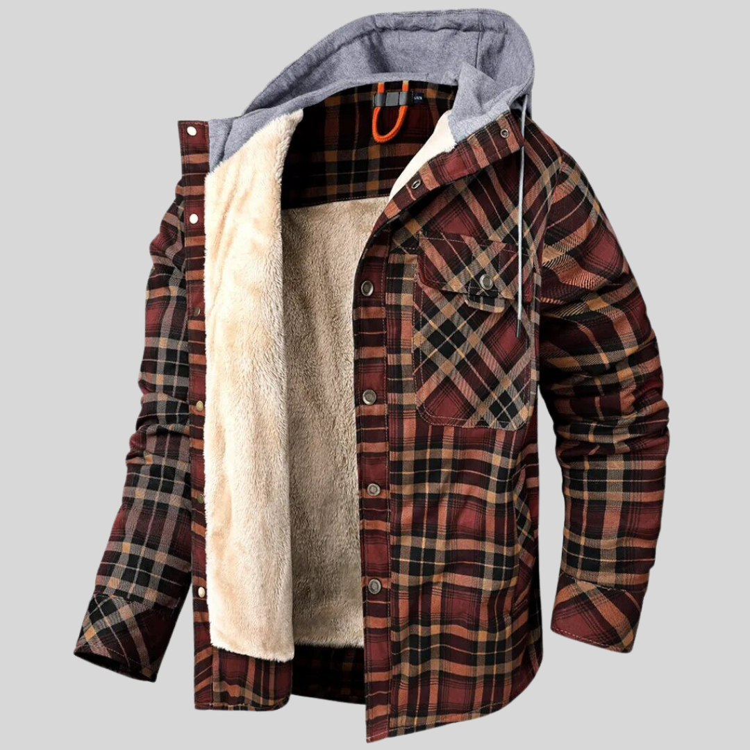 Jonas – Gefüttertes Karo Overshirt Herren