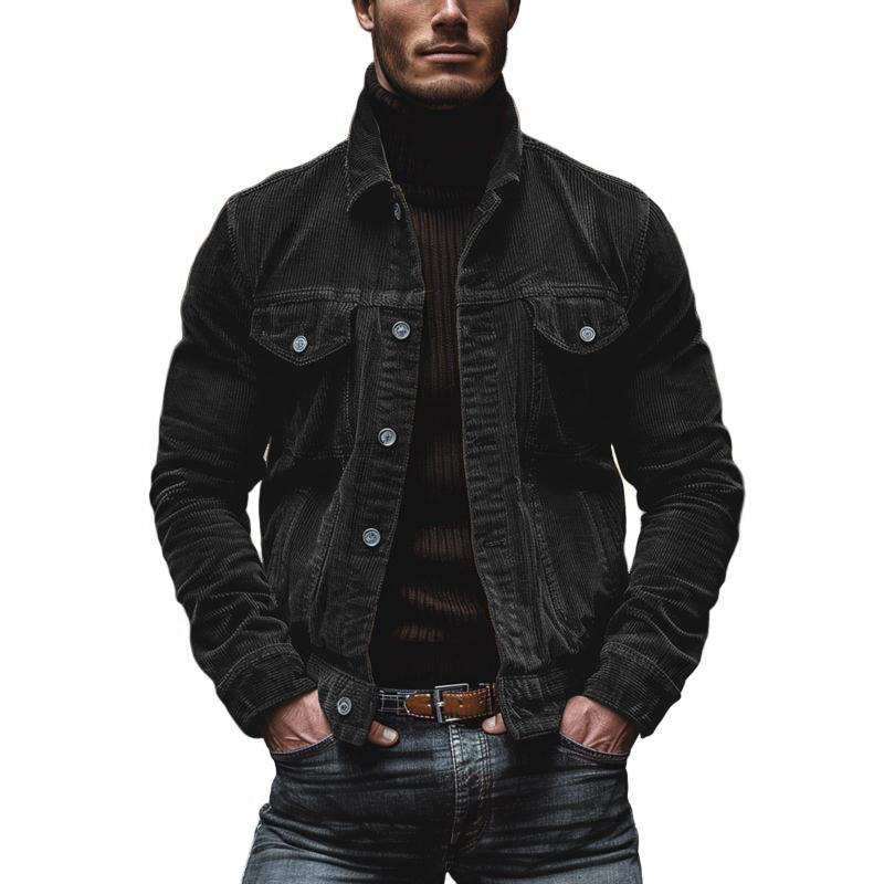 Daniel - Herren Cordjacke Übergangsjacke Freizeit