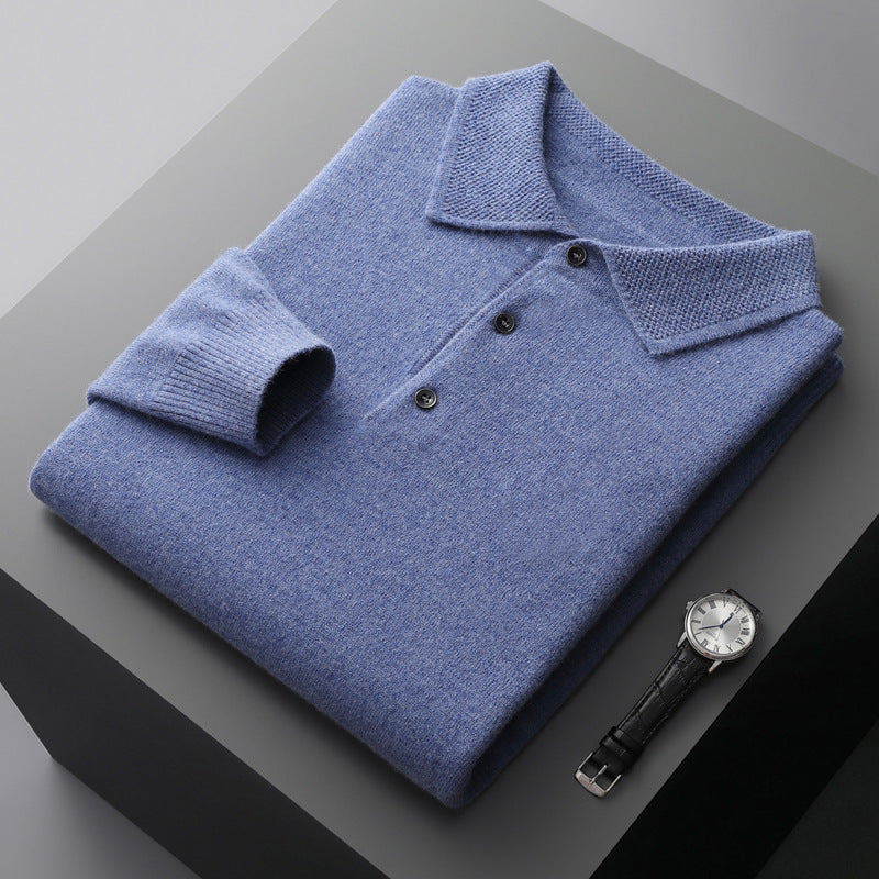 Luca – Kaschmir Polo Pullover Herren