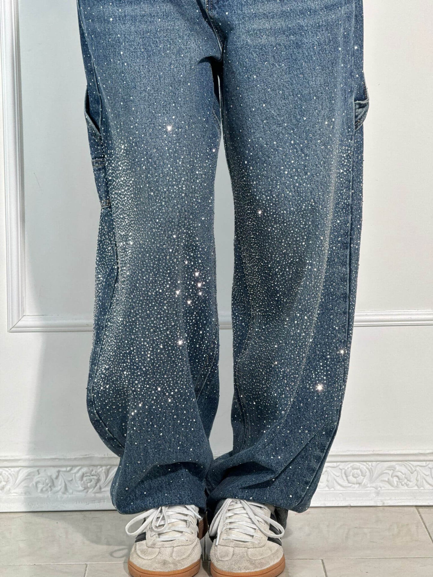 Nina – Glitzernde Baggy-Jeans Damen