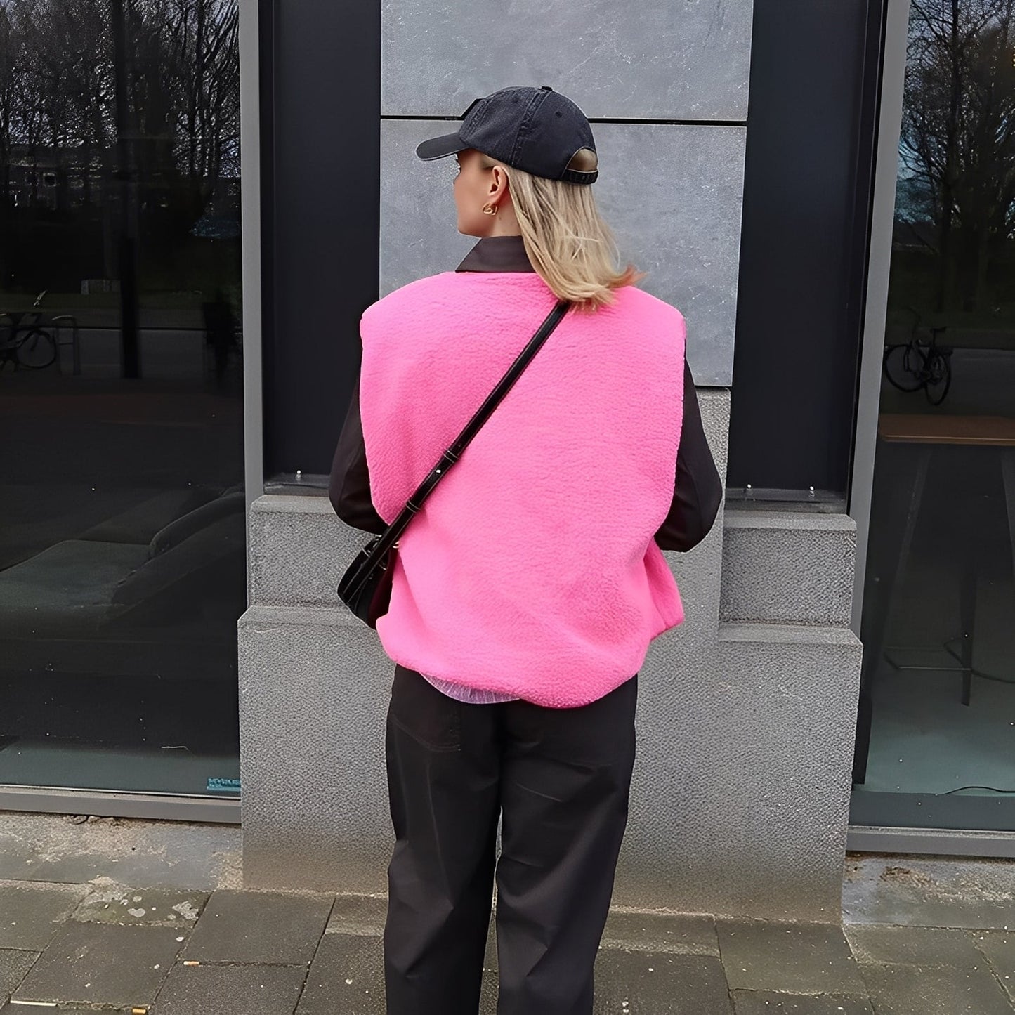 Isabella - Damen Fleece Weste mit Knöpfen