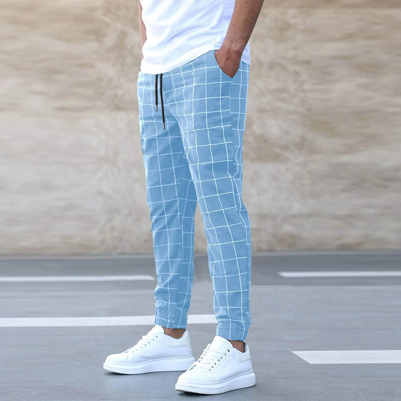 Finn – Karierte Leinenhose Herren