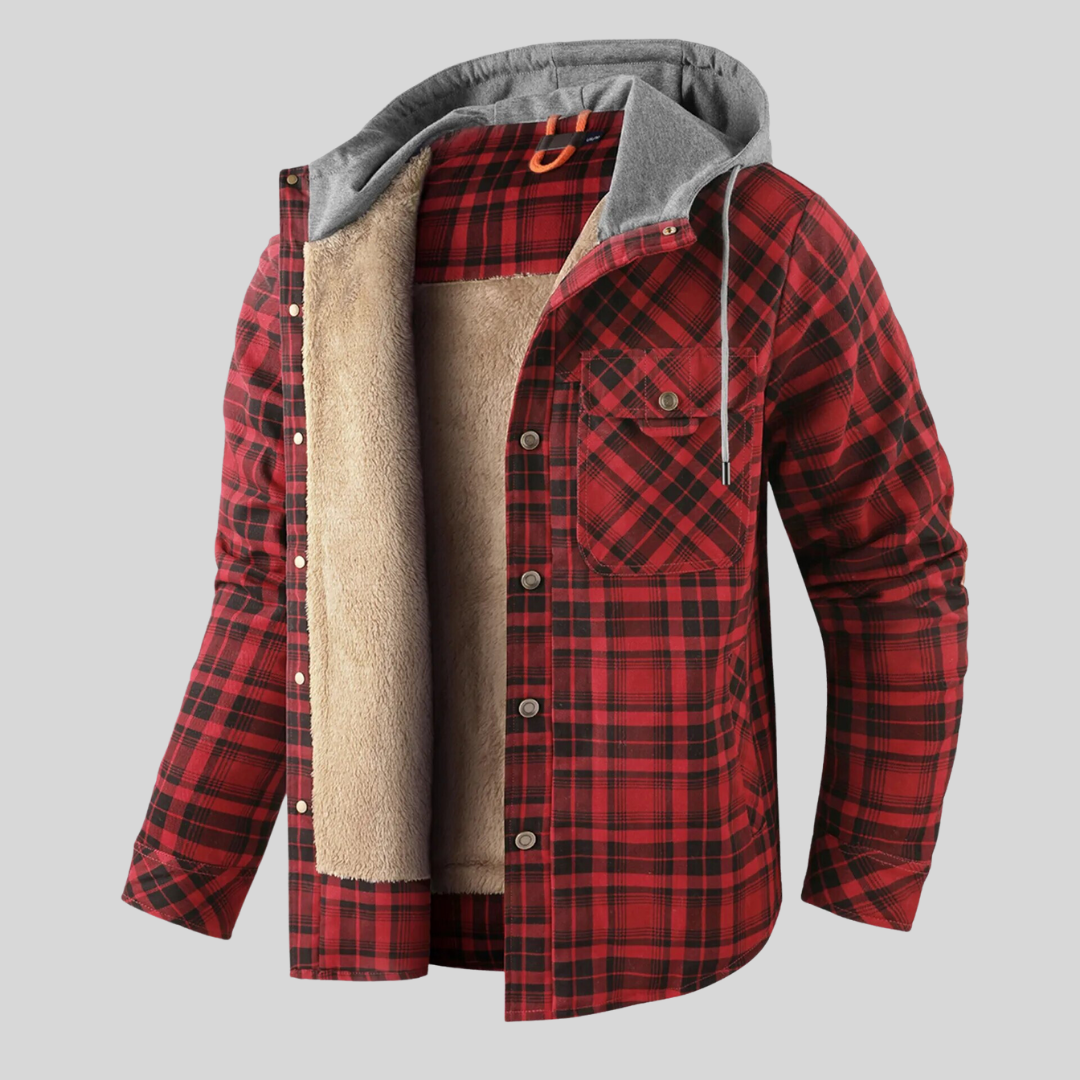 Jonas – Gefüttertes Karo Overshirt Herren