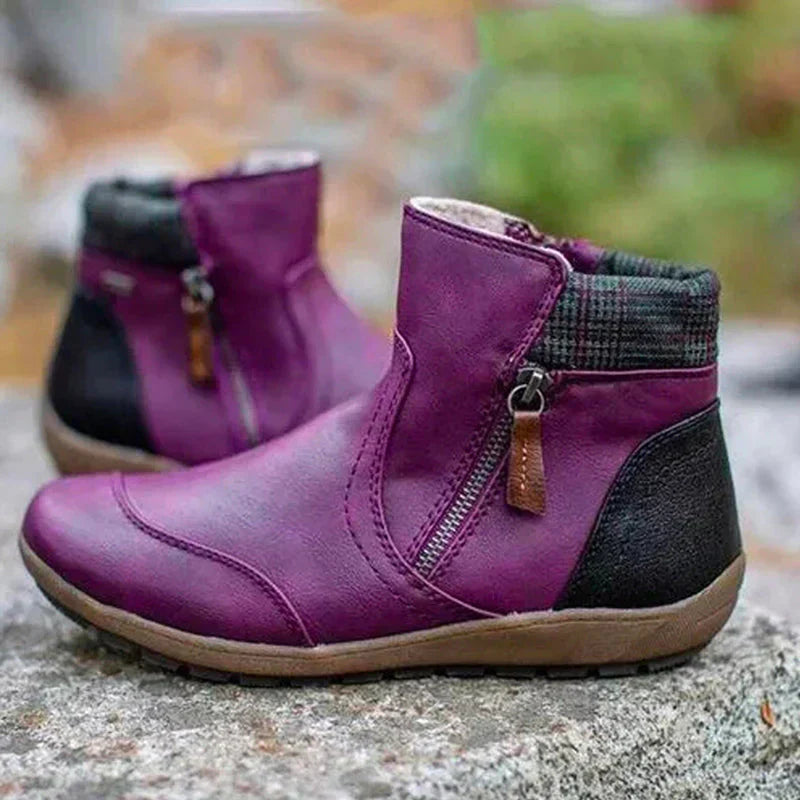 Sophie - Damen Stiefelette mit seitlichem Reißverschluss