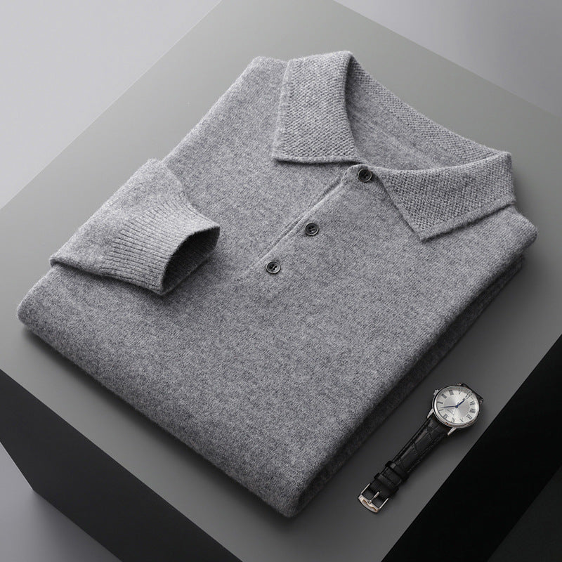 Luca – Kaschmir Polo Pullover Herren