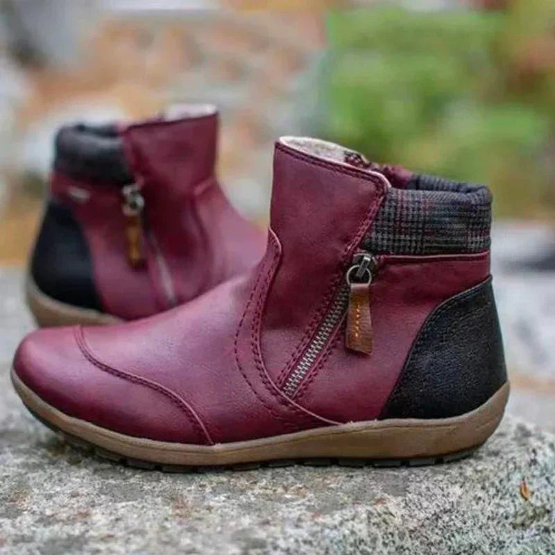 Sophie - Damen Stiefelette mit seitlichem Reißverschluss