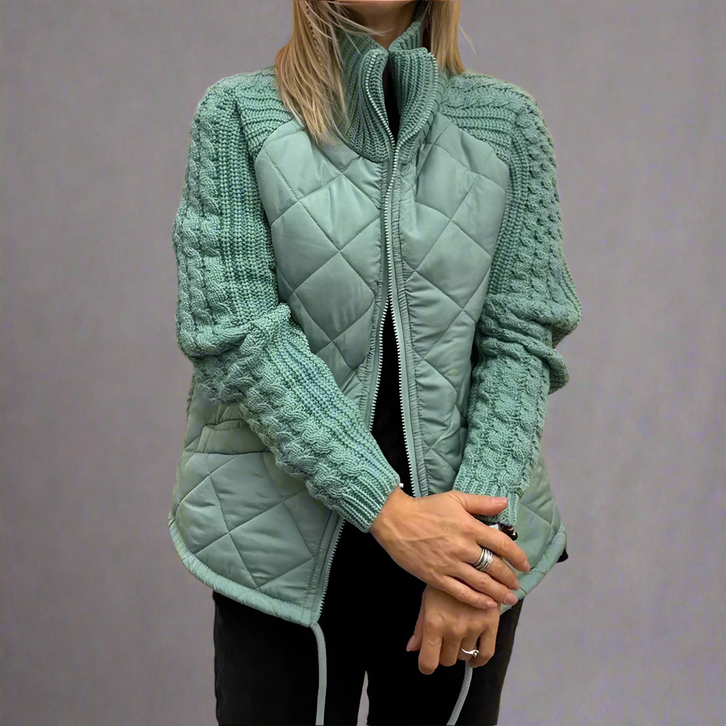 Orianna – Steppjacke mit Strickärmeln