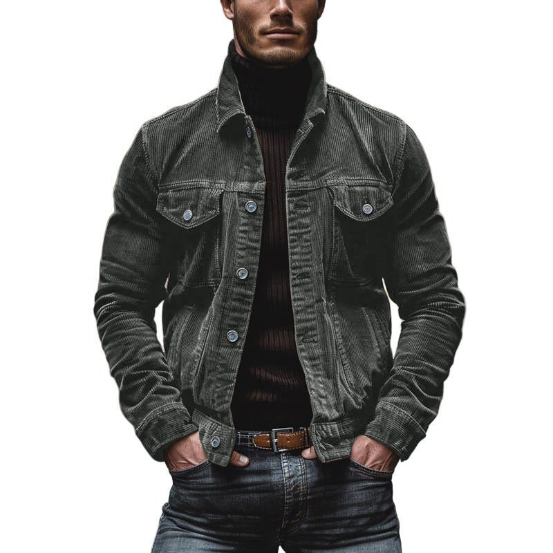 Daniel - Herren Cordjacke Übergangsjacke Freizeit