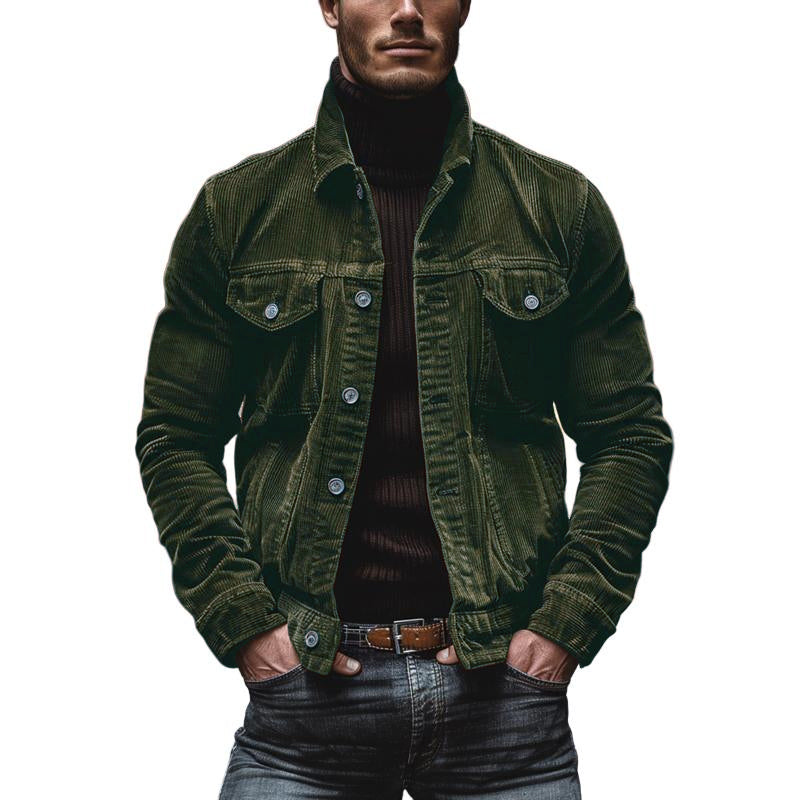 Daniel - Herren Cordjacke Übergangsjacke Freizeit