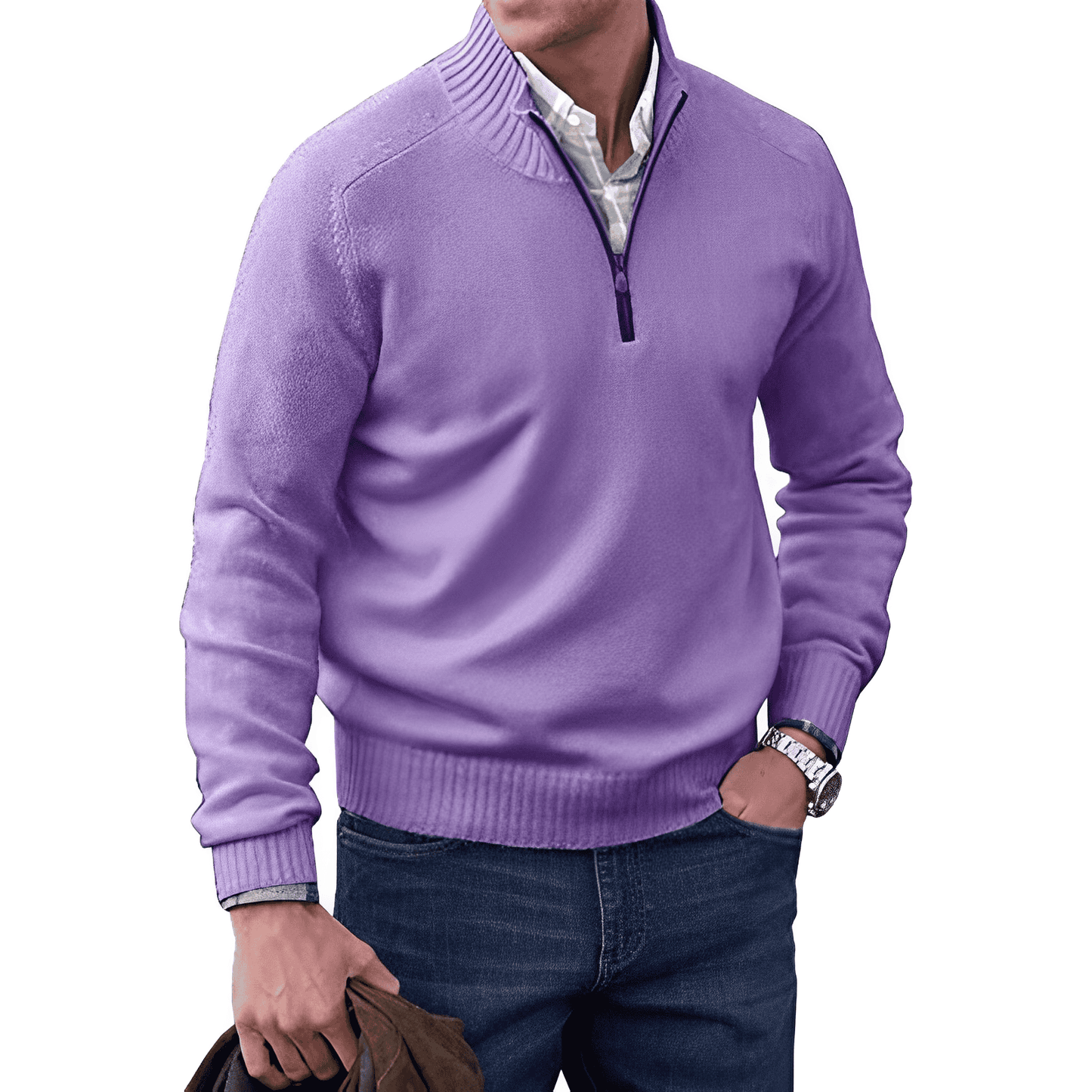 Liam – Winter Pullover Herren mit Reißverschluss