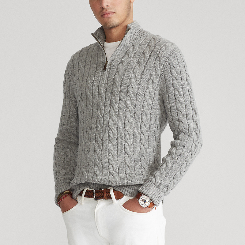 Adrian – Old Money Half Zip Sweater Herren