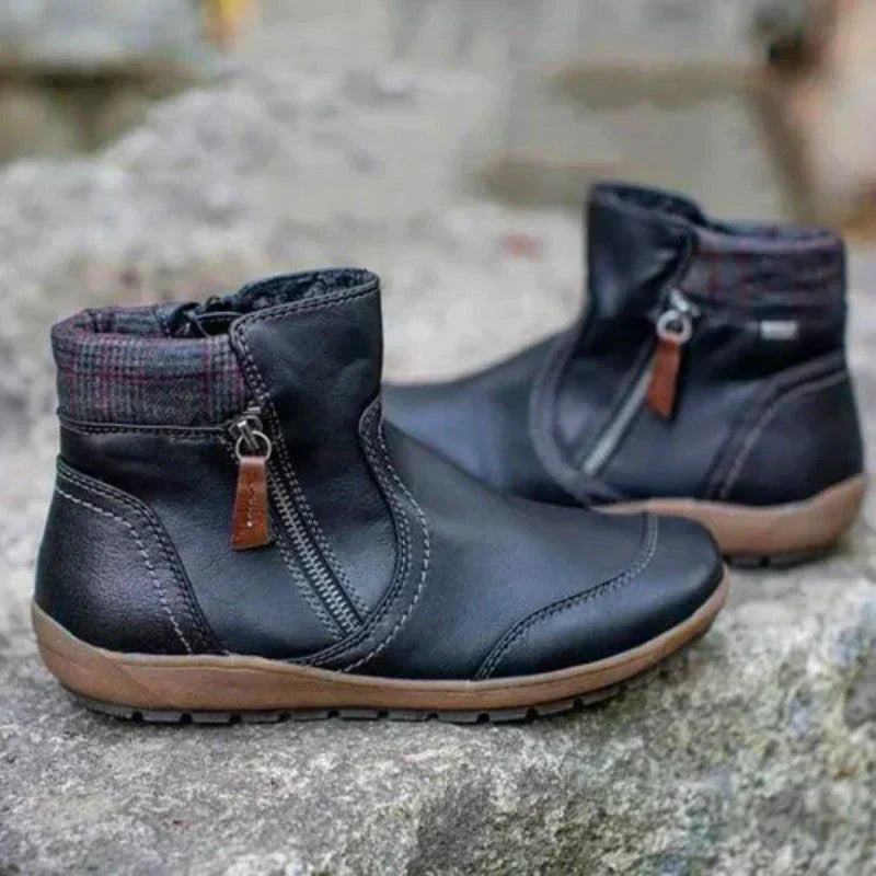 Sophie - Damen Stiefelette mit seitlichem Reißverschluss
