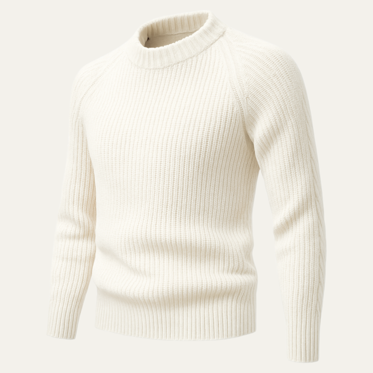 Jonas – Strukturierter Strickpullover mit Stehkragen für Herren