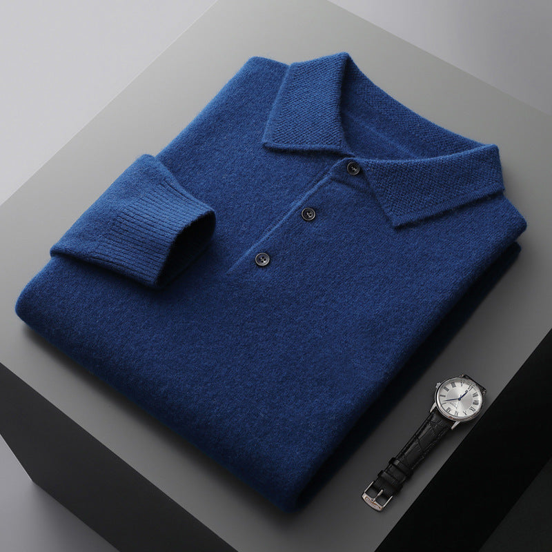 Luca – Kaschmir Polo Pullover Herren