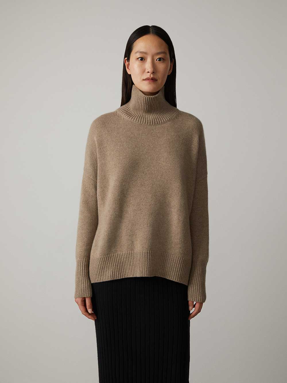 Heidi – Damen Rollkragenpullover aus Kaschmir