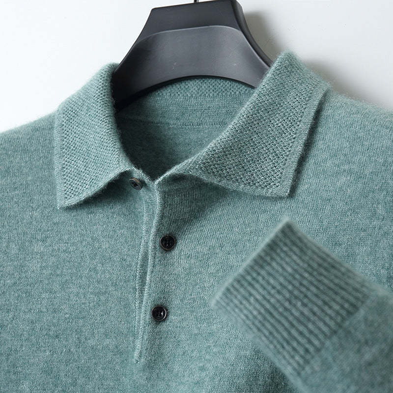 Luca – Kaschmir Polo Pullover Herren