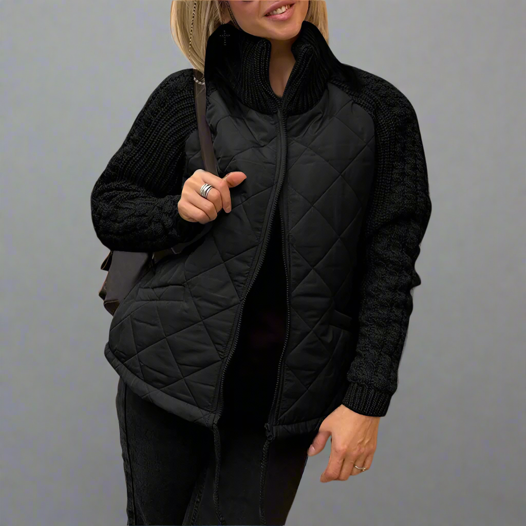Orianna – Steppjacke mit Strickärmeln