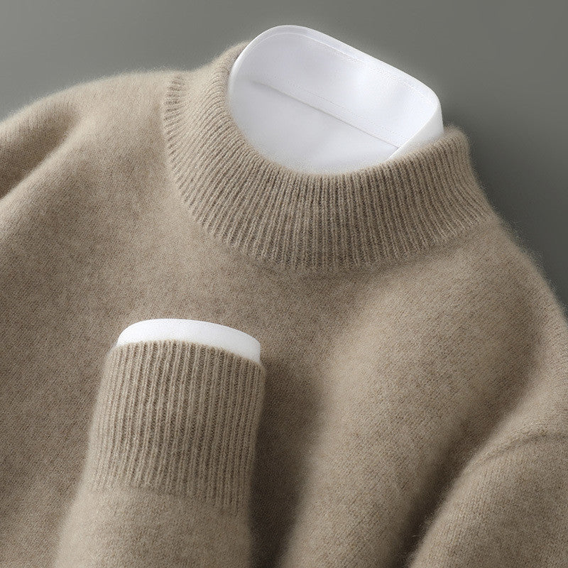 Michael - Herren Strickpullover mit Rundhalsausschnitt