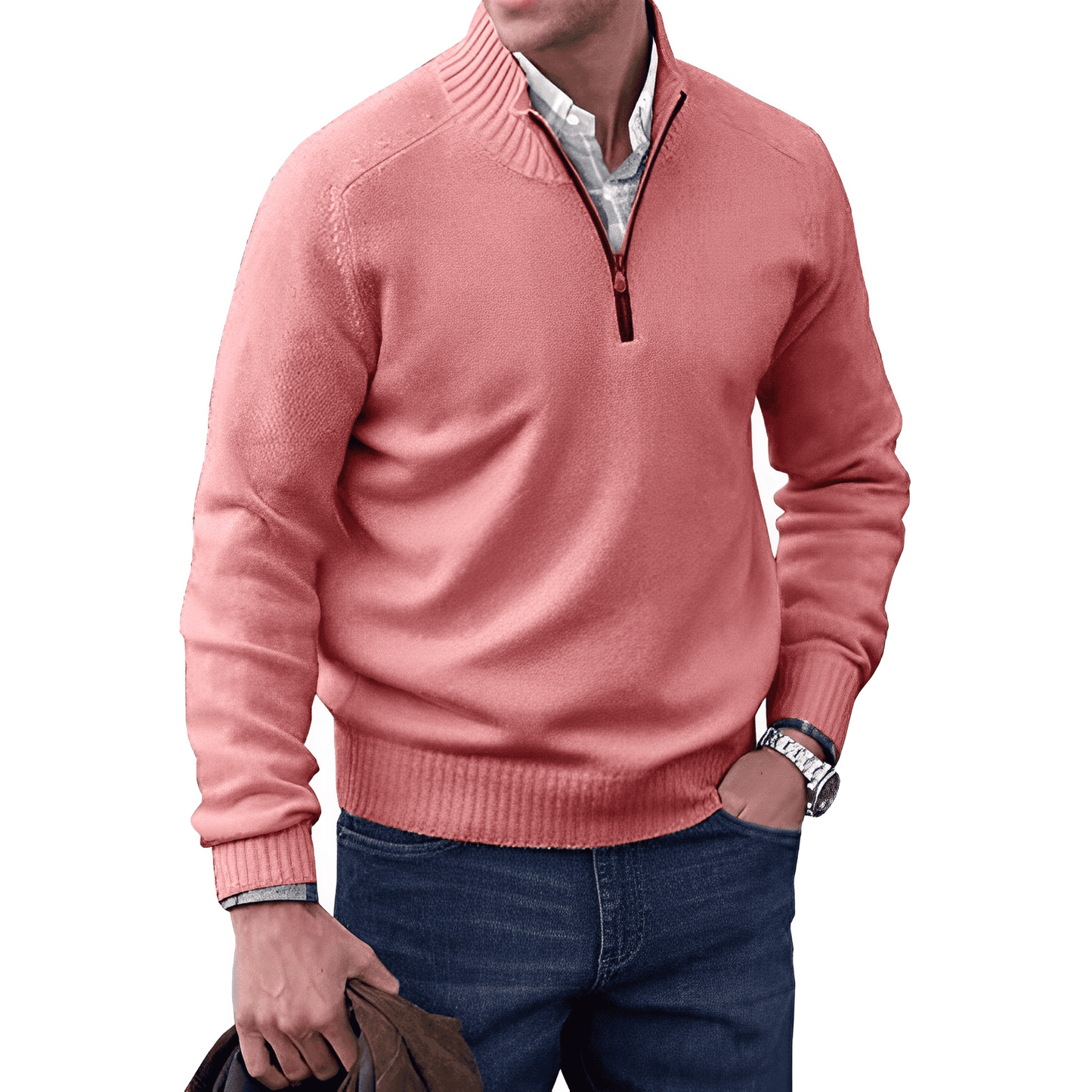 Liam – Winter Pullover Herren mit Reißverschluss