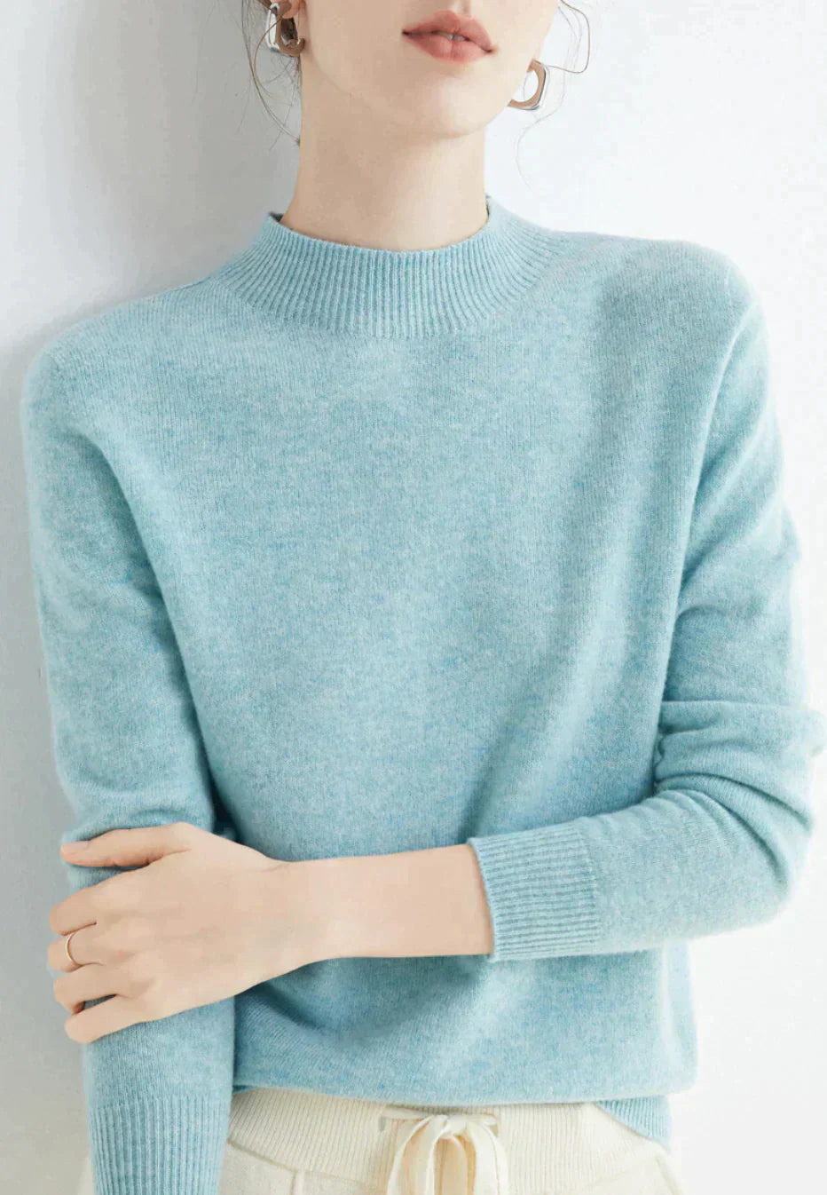 Clara – Klassischer Kaschmir Damenpullover