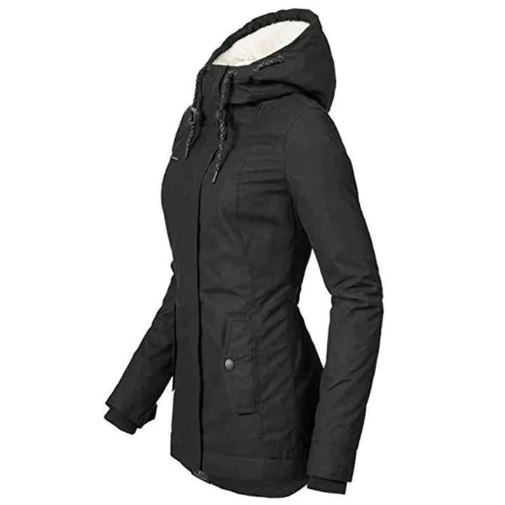 Laura - Damen Winterjacke mit Kapuze