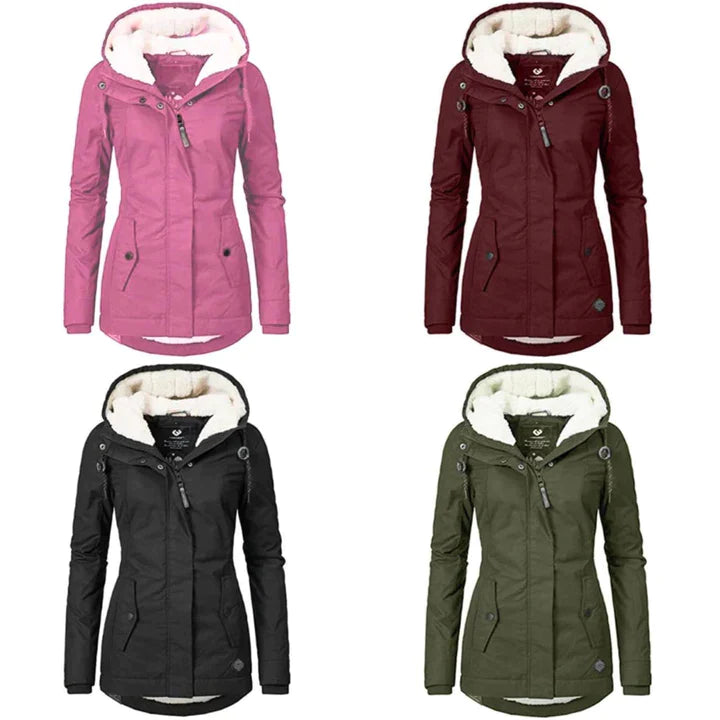Laura - Damen Winterjacke mit Kapuze