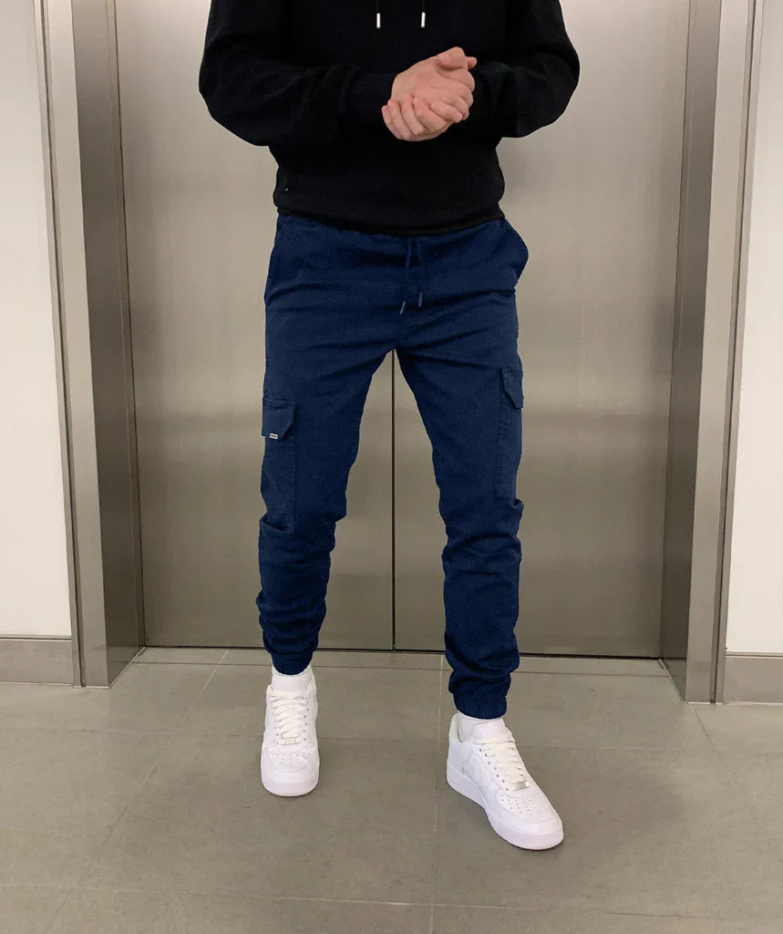 Leon – Cargo Jogpants Herren mit Elastischem Bund und Taschen