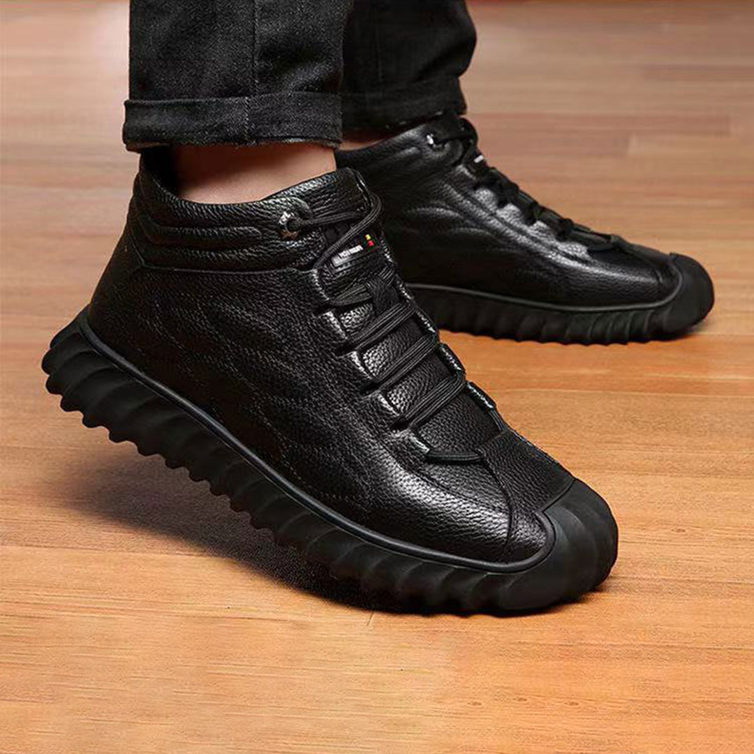 Lukas - Herren Winterschuhe aus Leder mit Fellfutter