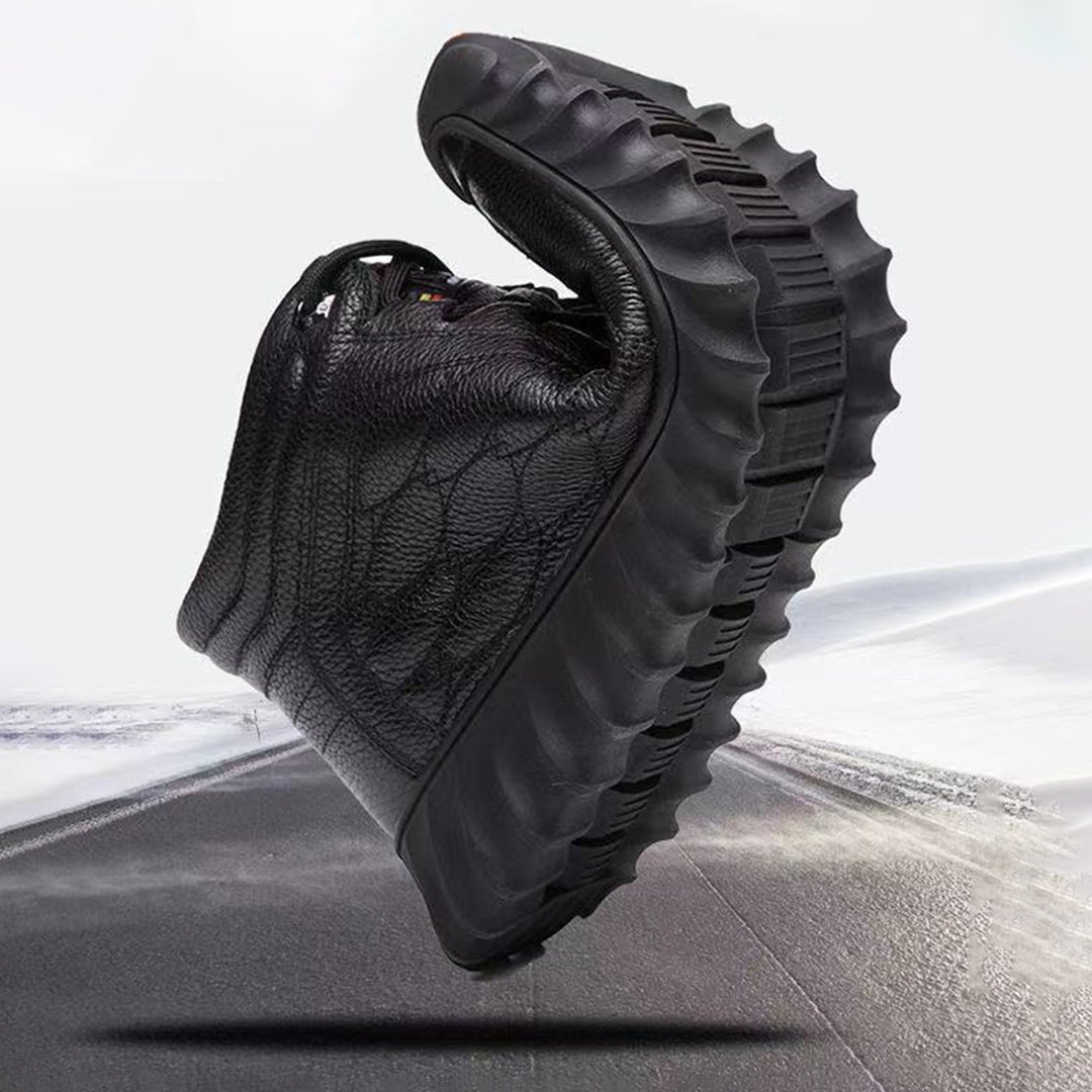 Lukas - Herren Winterschuhe aus Leder mit Fellfutter