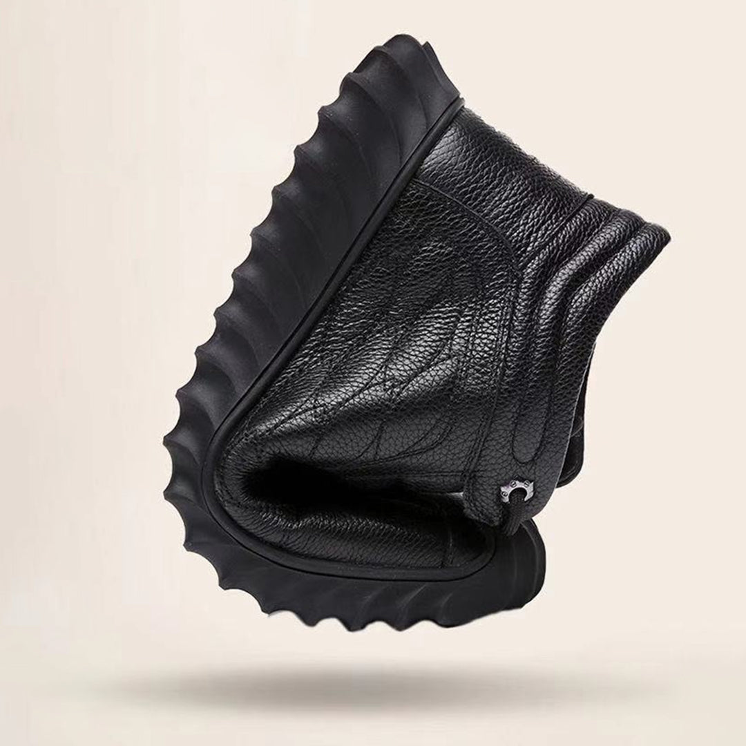 Lukas - Herren Winterschuhe aus Leder mit Fellfutter