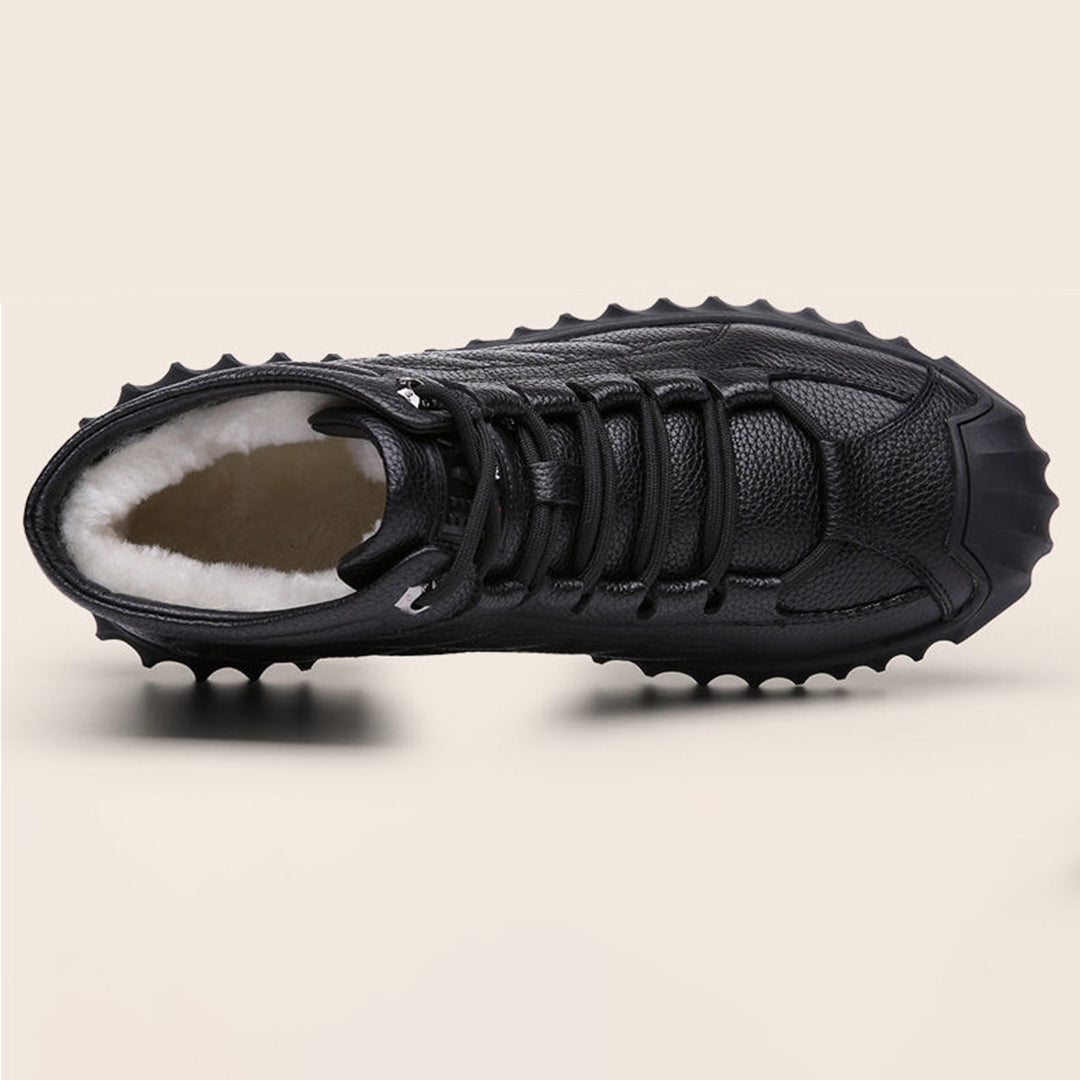 Lukas - Herren Winterschuhe aus Leder mit Fellfutter