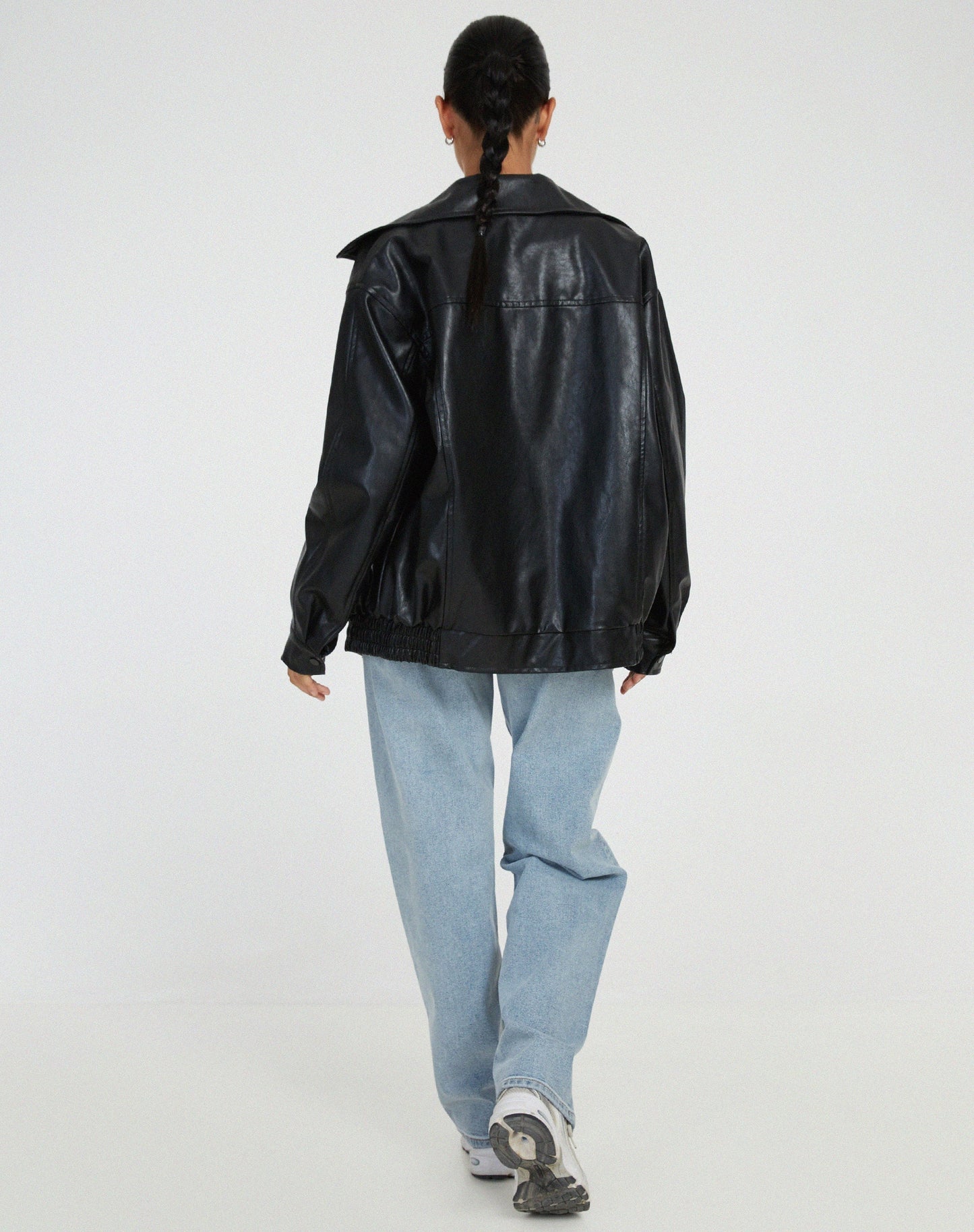 Siena – Oversize Kunstlederjacke Damen