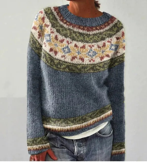 Anna – Farbverlauf Strickpullover Damen