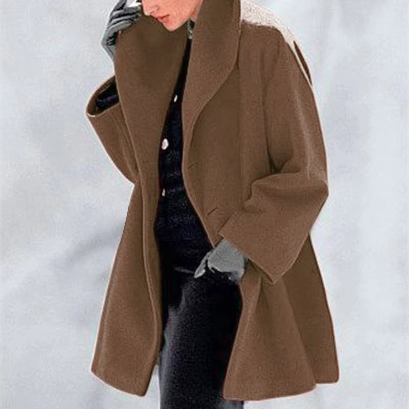 Aurora – Damen Oversize Mantel mit elegantem Schalkragen