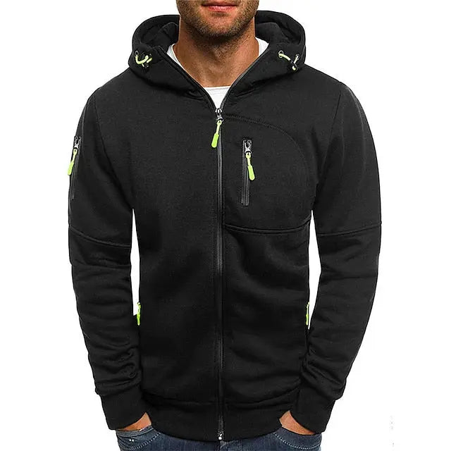 Luca – Sportliche Kapuzenjacke Herren mit Reißverschluss