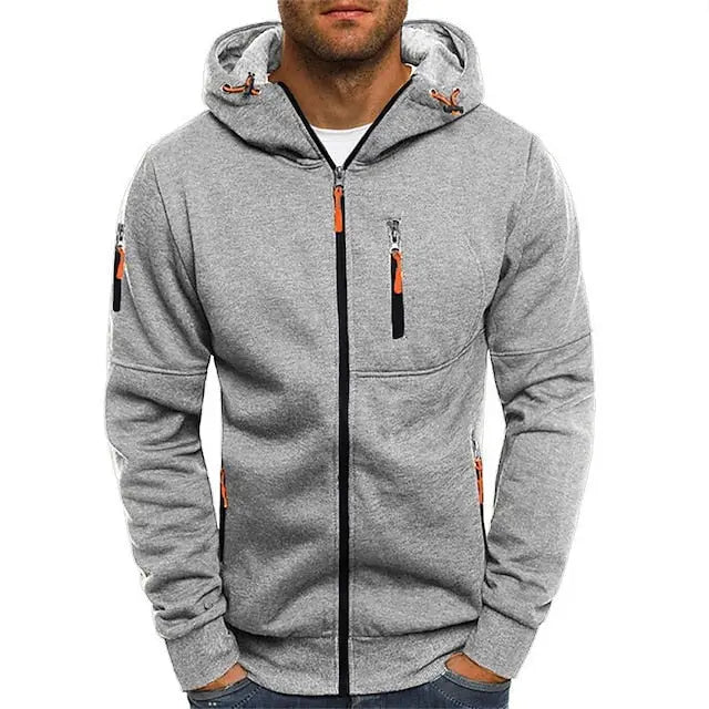 Luca – Sportliche Kapuzenjacke Herren mit Reißverschluss