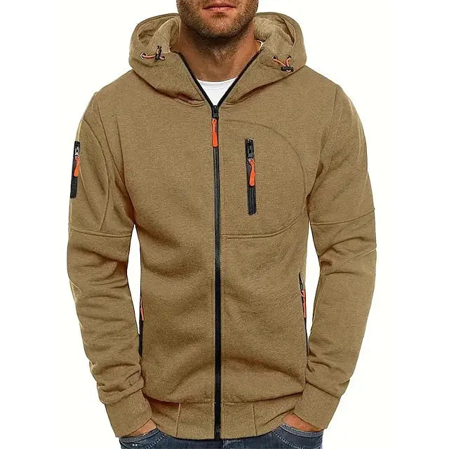Luca – Sportliche Kapuzenjacke Herren mit Reißverschluss