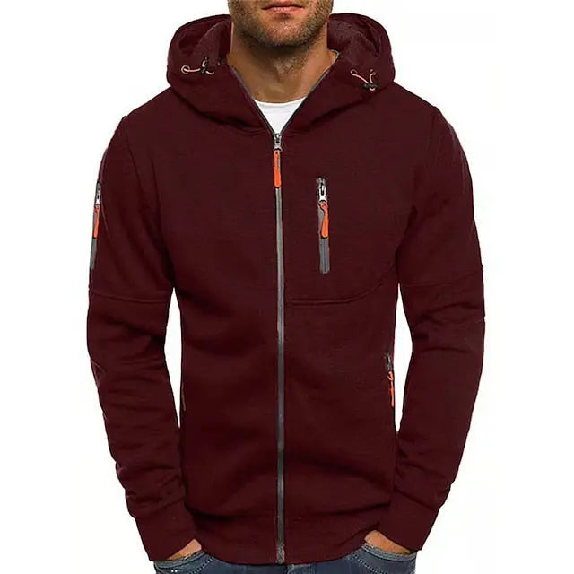 Luca – Sportliche Kapuzenjacke Herren mit Reißverschluss