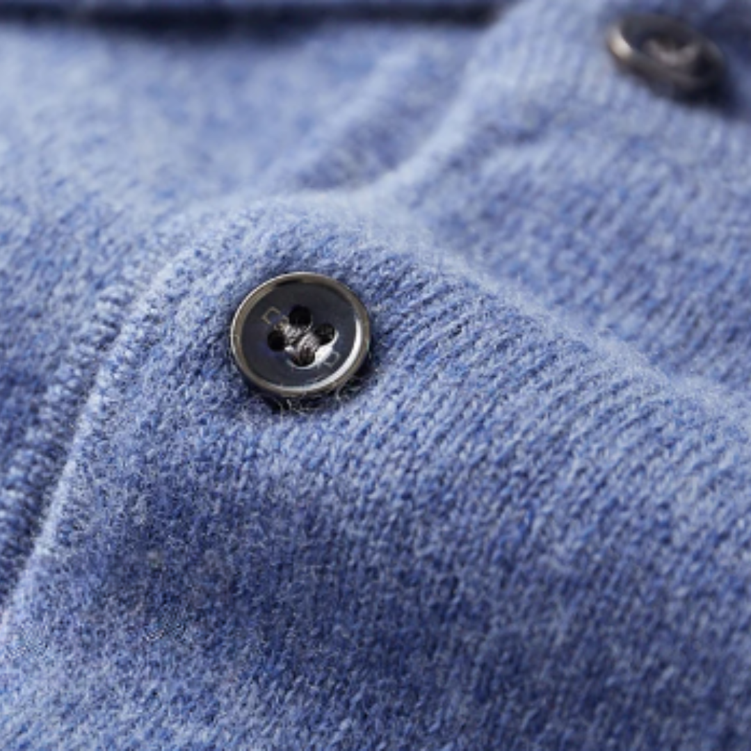 Markus - Herren Polo Pullover Langarm Strick