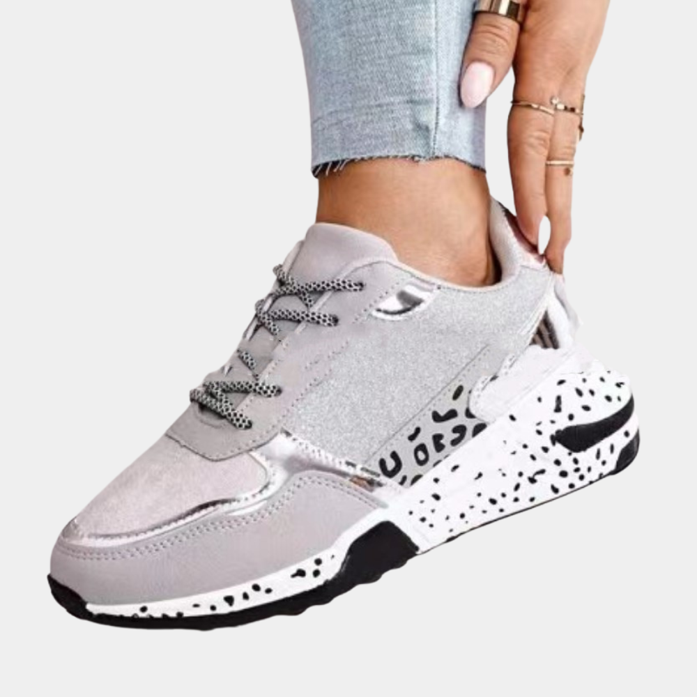 Maya - Damen Sneaker mit Plateau und Printsohle