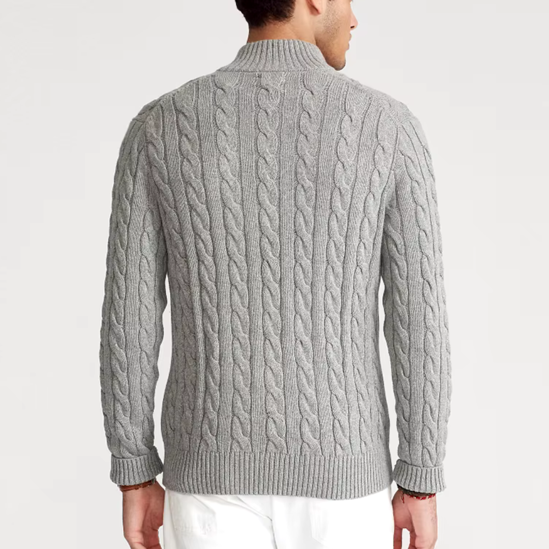 Adrian – Old Money Half Zip Sweater Herren