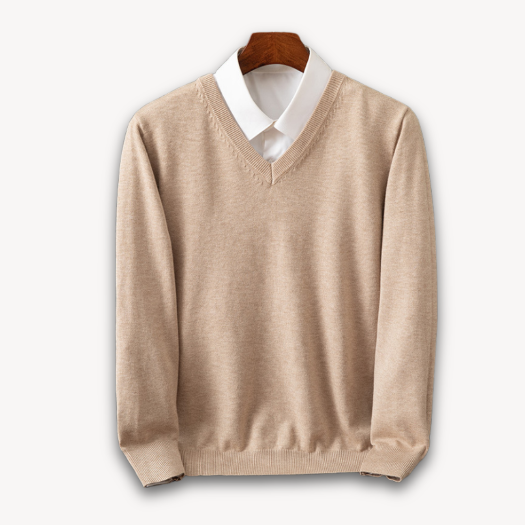 Alexander - Herrenpullover mit V-Ausschnitt