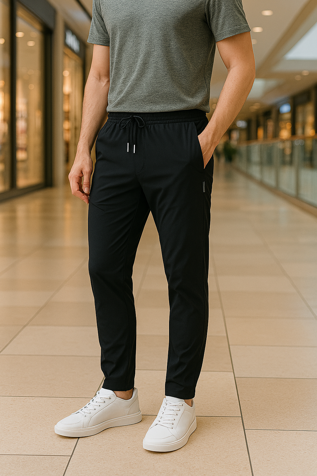 Luca - Herren Jogginghose Slim Fit mit Kordelzug