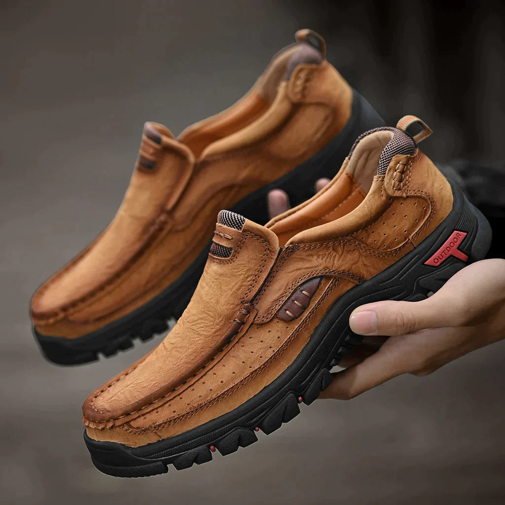 David - Herren Slipper mit rutschfester Sohle und Bequem-Passform